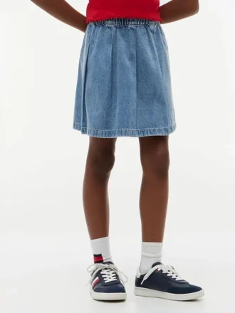 Lasten laskostettu denimhame