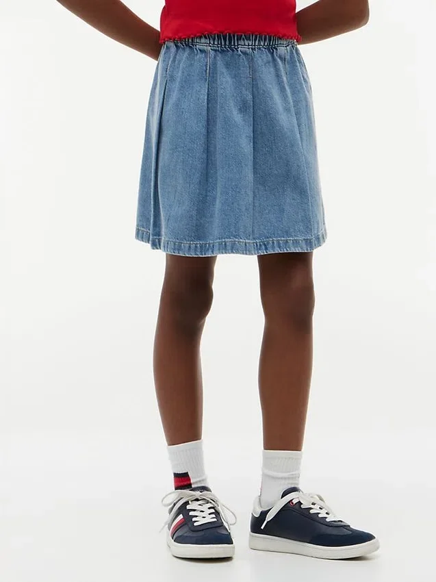 Lasten laskostettu denimhame Lasten laskostettu denimhame
