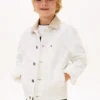 Lasten lippulogolla varustettu denimtakki Lasten lippulogolla varustettu denimtakki