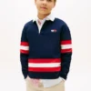 Lasten Logo Graphic Stripe Rugby -polo