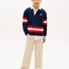Lasten Logo Graphic Stripe Rugby -polo