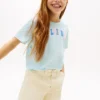 Lasten monivärinen Hilfiger-logopaita Lasten monivärinen Hilfiger-logopaita