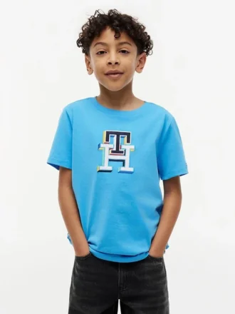 Lasten monivärinen monogrammipaita