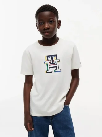 Lasten monivärinen monogrammipaita