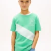 Lasten Monogram Banner Stripe -T-paita Lasten Monogram Banner Stripe -T-paita