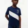 Lasten Monogram Banner Stripe -T-paita Lasten Monogram Banner Stripe -T-paita