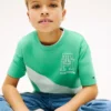 Lasten Monogram Banner Stripe -T-paita Lasten Monogram Banner Stripe -T-paita
