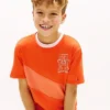 Lasten Monogram Banner Stripe -T-paita Lasten Monogram Banner Stripe -T-paita