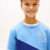 Lasten Monogram Banner Stripe -T-paita Lasten Monogram Banner Stripe -T-paita
