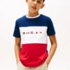 Lasten Multiflag Logo Colorblock T-paita