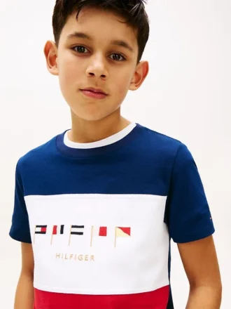 Lasten Multiflag Logo Colorblock T-paita Lasten Multiflag Logo Colorblock T-paita