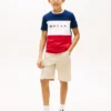 Lasten Multiflag Logo Colorblock T-paita