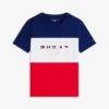 Lasten Multiflag Logo Colorblock T-paita
