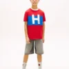 Lasten Nautical H Logo Colorblock -T-paita