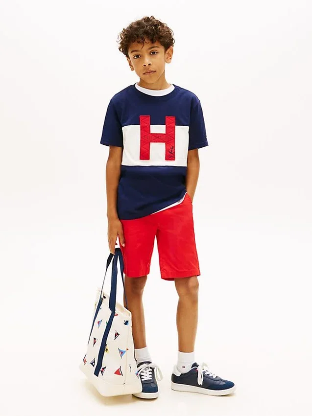 Lasten Nautical H Logo Colorblock -T-paita Lasten Nautical H Logo Colorblock -T-paita