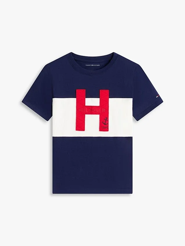 Lasten Nautical H Logo Colorblock -T-paita Lasten Nautical H Logo Colorblock -T-paita