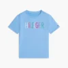 Lasten paljettinen Hilfiger-logopaita Lasten paljettinen Hilfiger-logopaita