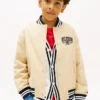 Lasten peachettu twill-varsity-bomber Lasten peachettu twill-varsity-bomber