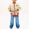 Lasten peachettu twill-varsity-bomber Lasten peachettu twill-varsity-bomber