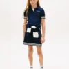 Lasten raidallinen neulepolo-mekko Lasten raidallinen neulepolo-mekko