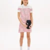 Lasten raidallinen neulepolo-mekko Lasten raidallinen neulepolo-mekko