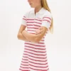 Lasten raidallinen neulepolo-mekko Lasten raidallinen neulepolo-mekko