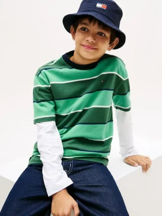Lasten Rugby Stripe -T-paita