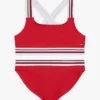 Lasten Signature Stripe -kaksiosainen uimapuku