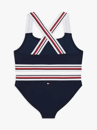 Lasten Signature Stripe -kaksiosainen uimapuku