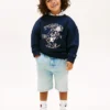 Lasten suorat denimshortsit Lasten suorat denimshortsit