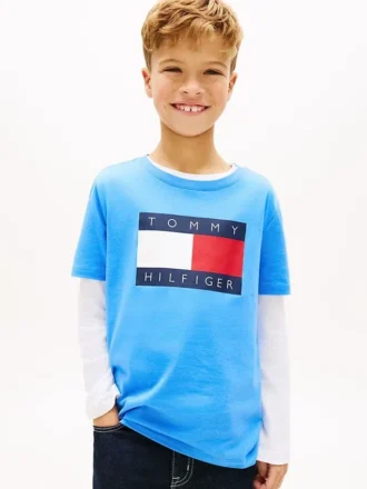 Lasten Tommy Flag Logo -T-paita