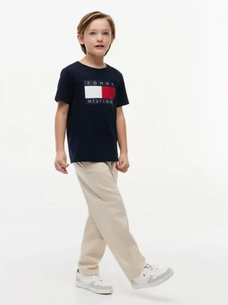 Lasten Tommy Flag Logo -T-paita