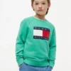 Lasten Tommy Flag -logolla varustettu raglan-huppari Lasten Tommy Flag -logolla varustettu raglan-huppari