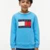 Lasten Tommy Flag -logolla varustettu raglan-huppari Lasten Tommy Flag -logolla varustettu raglan-huppari