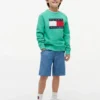 Lasten Tommy Flag -logolla varustettu raglan-huppari Lasten Tommy Flag -logolla varustettu raglan-huppari