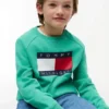 Lasten Tommy Flag -logolla varustettu raglan-huppari Lasten Tommy Flag -logolla varustettu raglan-huppari