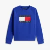 Lasten Tommy Flag -logolla varustettu raglan-huppari