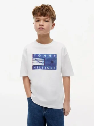 Lasten Tommy Surf -grafiikkat-paita Lasten Tommy Surf -grafiikkat-paita