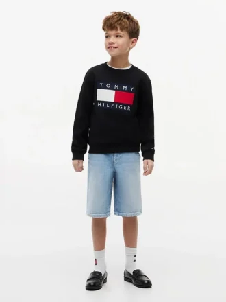 Lasten väljät denim-merimiesshortsit