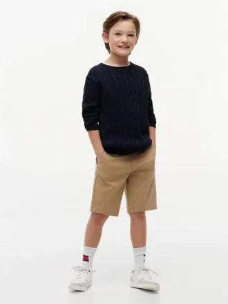 Lasten vyötäröiset chino-shortsit
