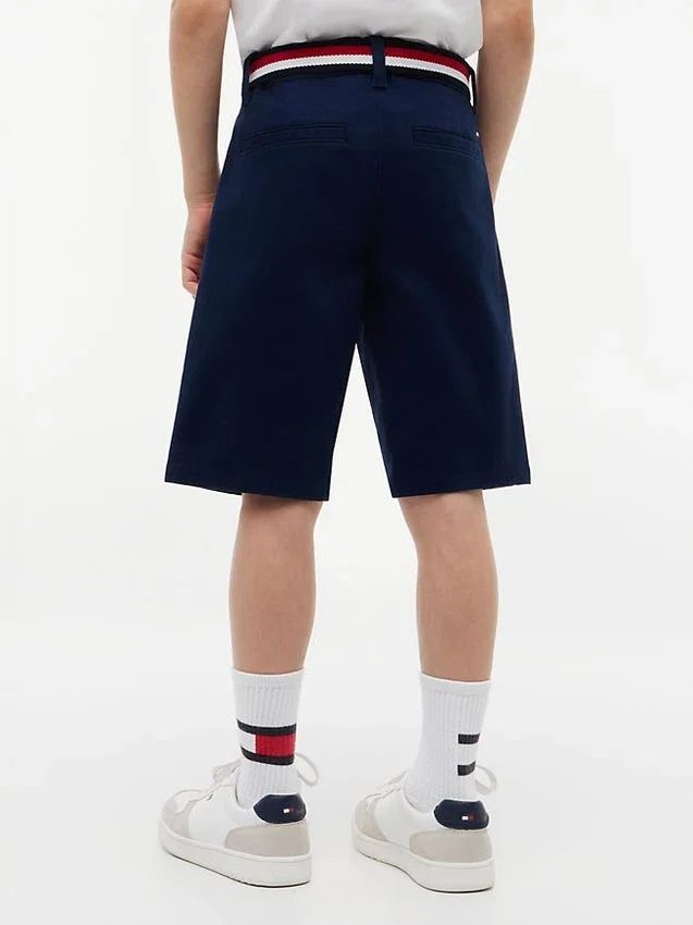 Lasten vyötäröiset chino-shortsit Lasten vyötäröiset chino-shortsit