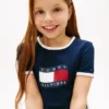 Lasten Wavy Flag Logo Ringer -T-paita Lasten Wavy Flag Logo Ringer -T-paita