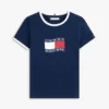 Lasten Wavy Flag Logo Ringer -T-paita Lasten Wavy Flag Logo Ringer -T-paita