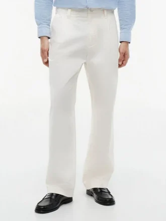Loose Fit Pleated Paper-Touch -housut
