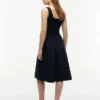 Mixed-Media Midi Tank Dress