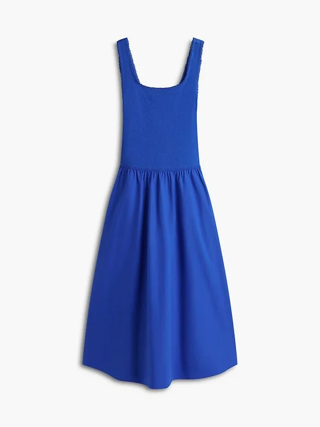 Mixed-Media Midi Tank Dress Mixed-Media Midi Tank Dress