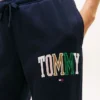 Moniväriset Varsity Tommy -logolla varustetut verryttelyhousut