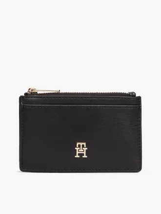 Monogram-logolla varustettu vetoketjullinen korttikotelo