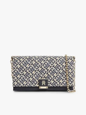 Monogram-lukko Jacquard-ketju Crossbody Monogram-lukko Jacquard-ketju Crossbody