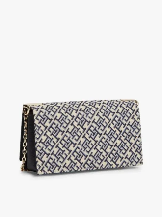 Monogram-lukko Jacquard-ketju Crossbody Monogram-lukko Jacquard-ketju Crossbody